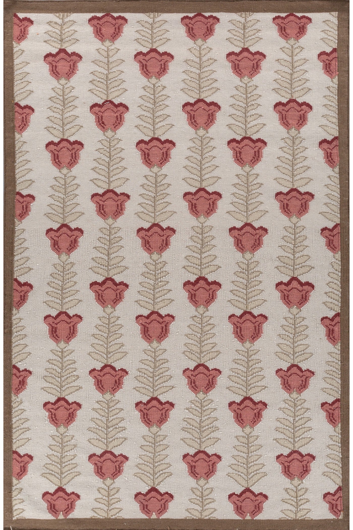 Jaipur Rugs Soft Ethnic Floral 5X8 Feet Rug| Ivory & Golden Mist Hand Knotted Dhurrie Carpet For Living Room