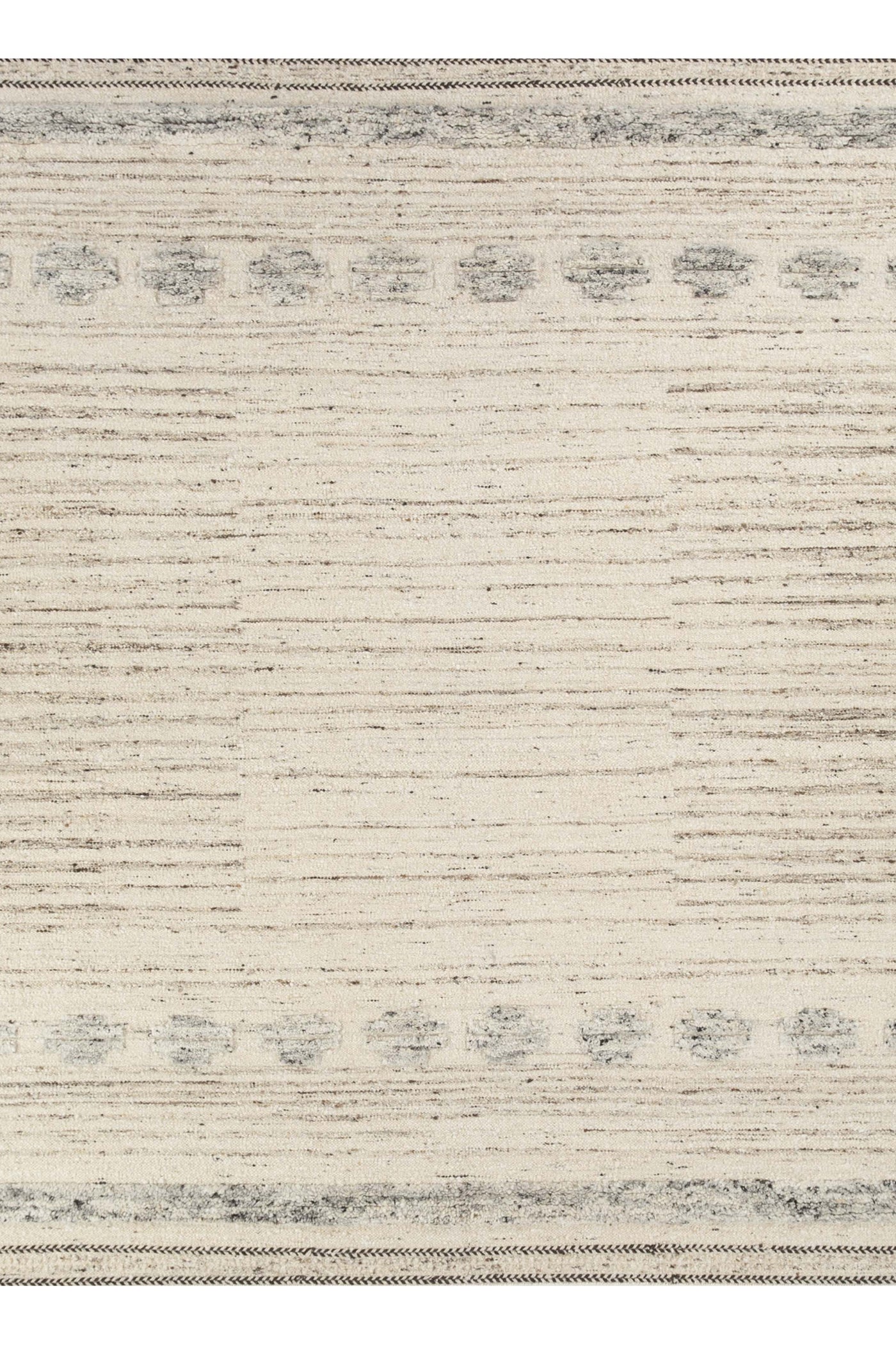 Jaipur Rugs Soft Moroccan and Tribal 6'6X9'10 Feet Rug| Natural Cream & Natural Mink Hand Knotted Dhurrie Carpet For Living Room