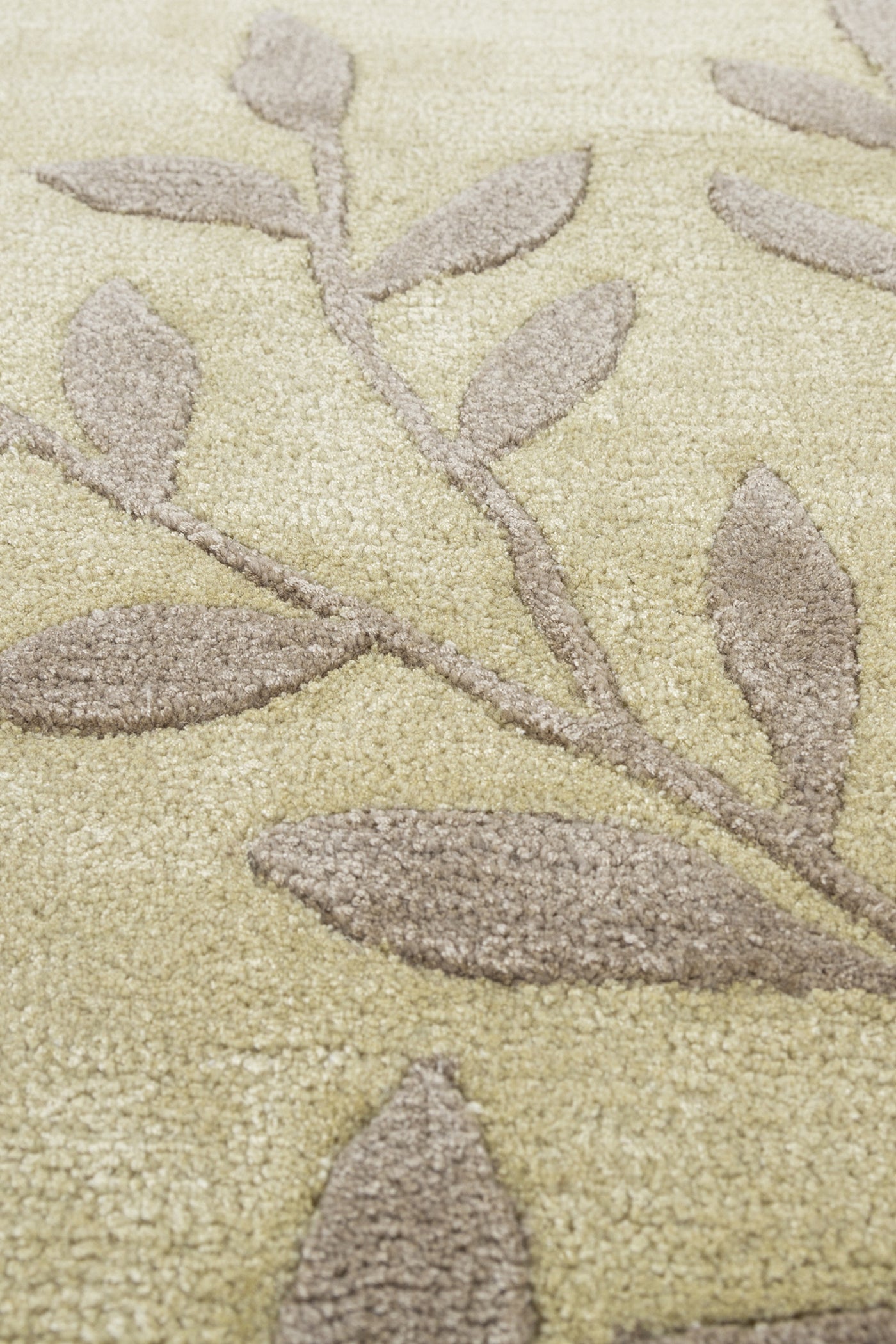Jaipur Rugs Soft Botanical 4X6 Feet Rug| Fresh Lemonade & Sand Hand Tufted Rug Carpet For Living Room