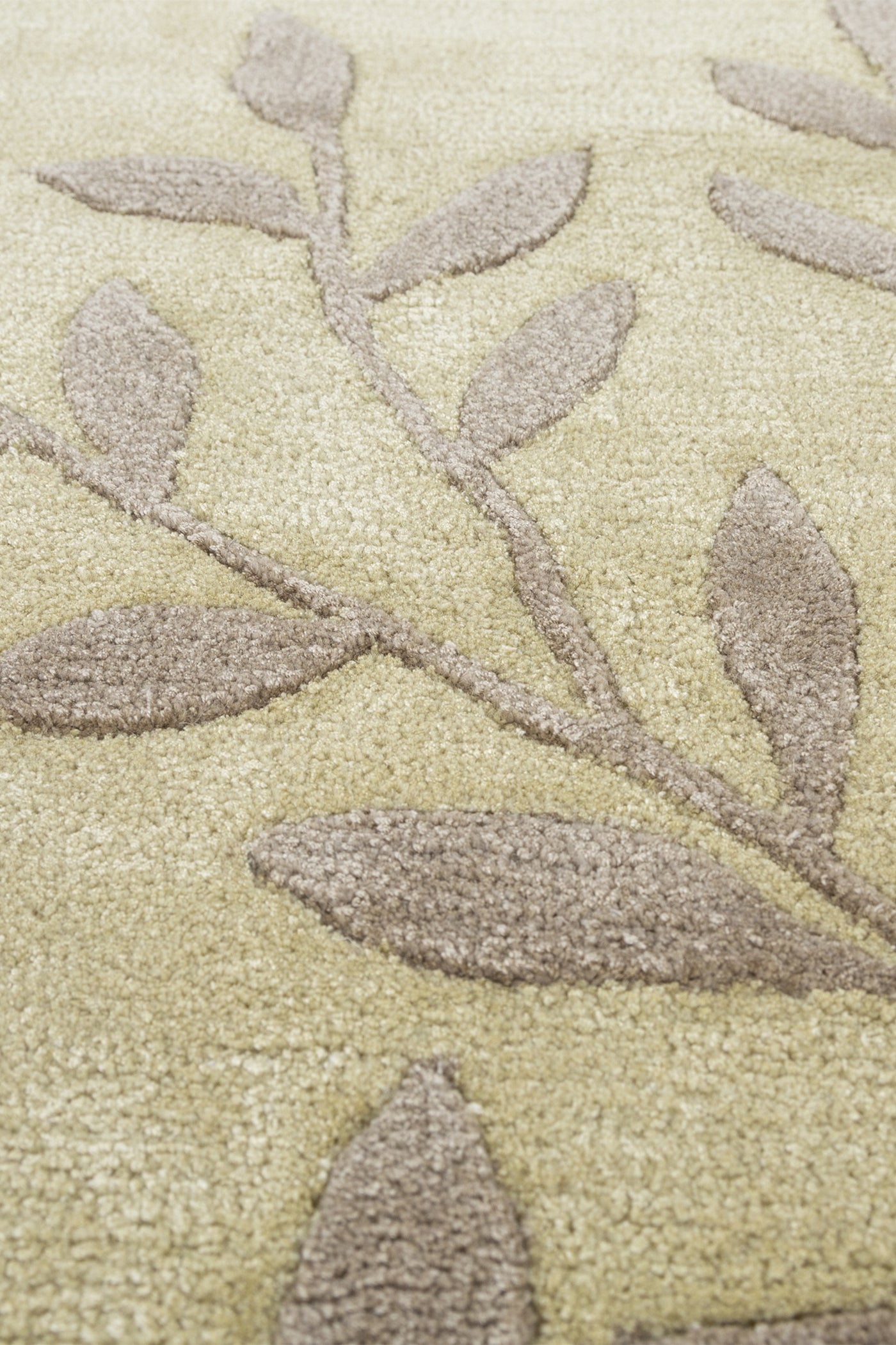 Jaipur Rugs Soft Botanical 4X6 Feet Rug| Fresh Lemonade & Sand Hand Tufted Rug Carpet For Living Room