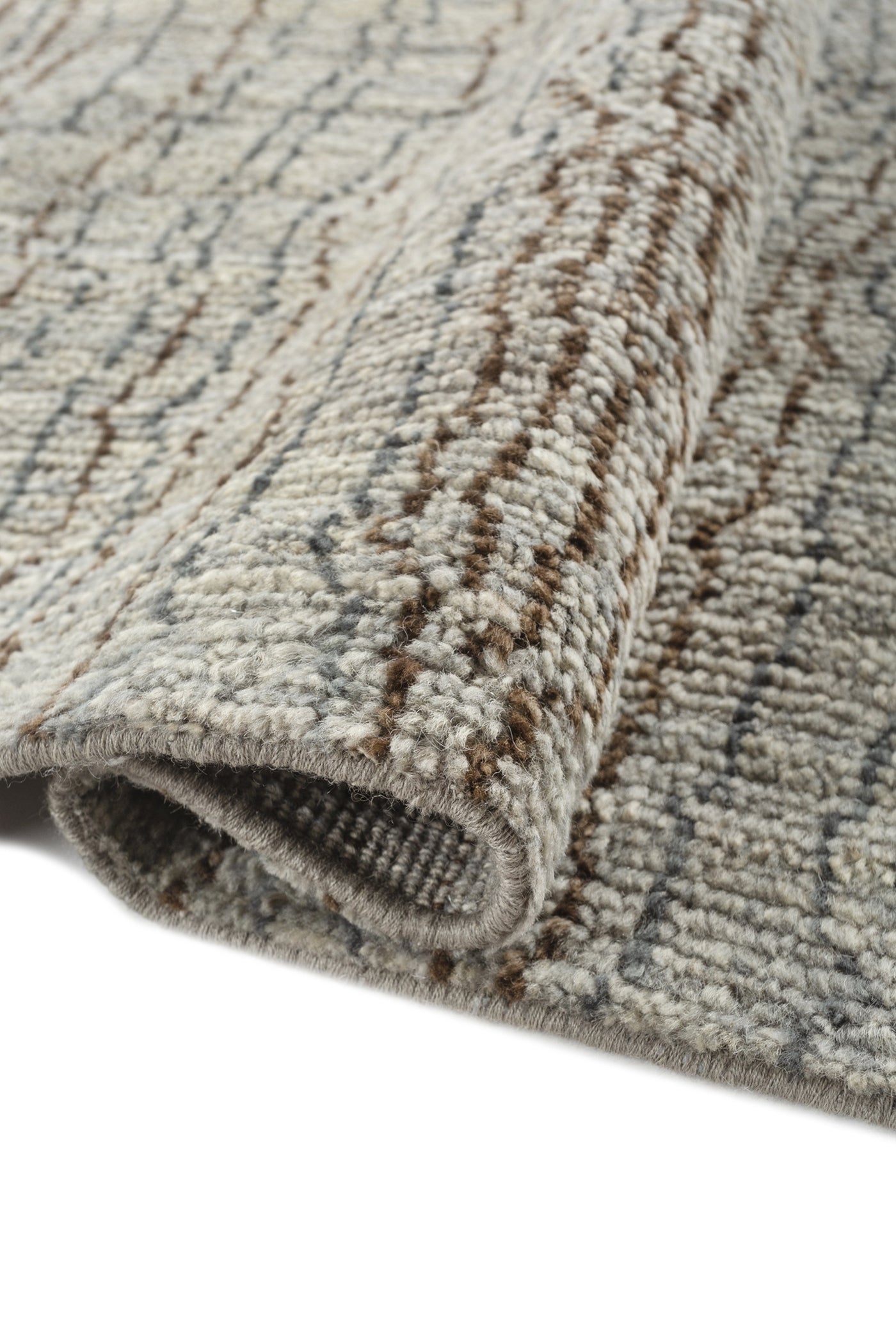 Jaipur Rugs Soft Textured 8X5 Feet Rug| Ashley Blue Hand Knotted Rug Carpet For Living Room