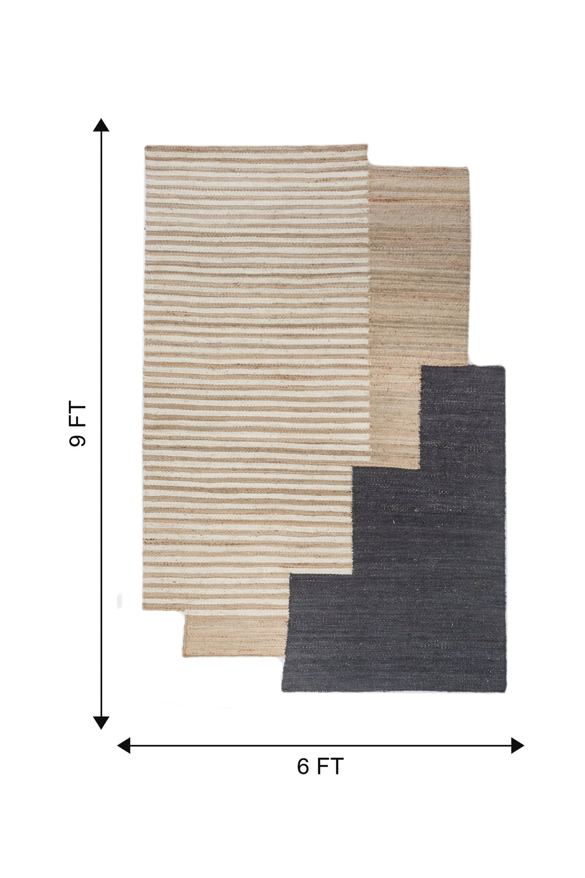 Jaipur Rugs Soft Geometric 6X9 Feet Rug| Light Camel & Cloud White Hand Knotted Dhurrie Carpet For Living Room