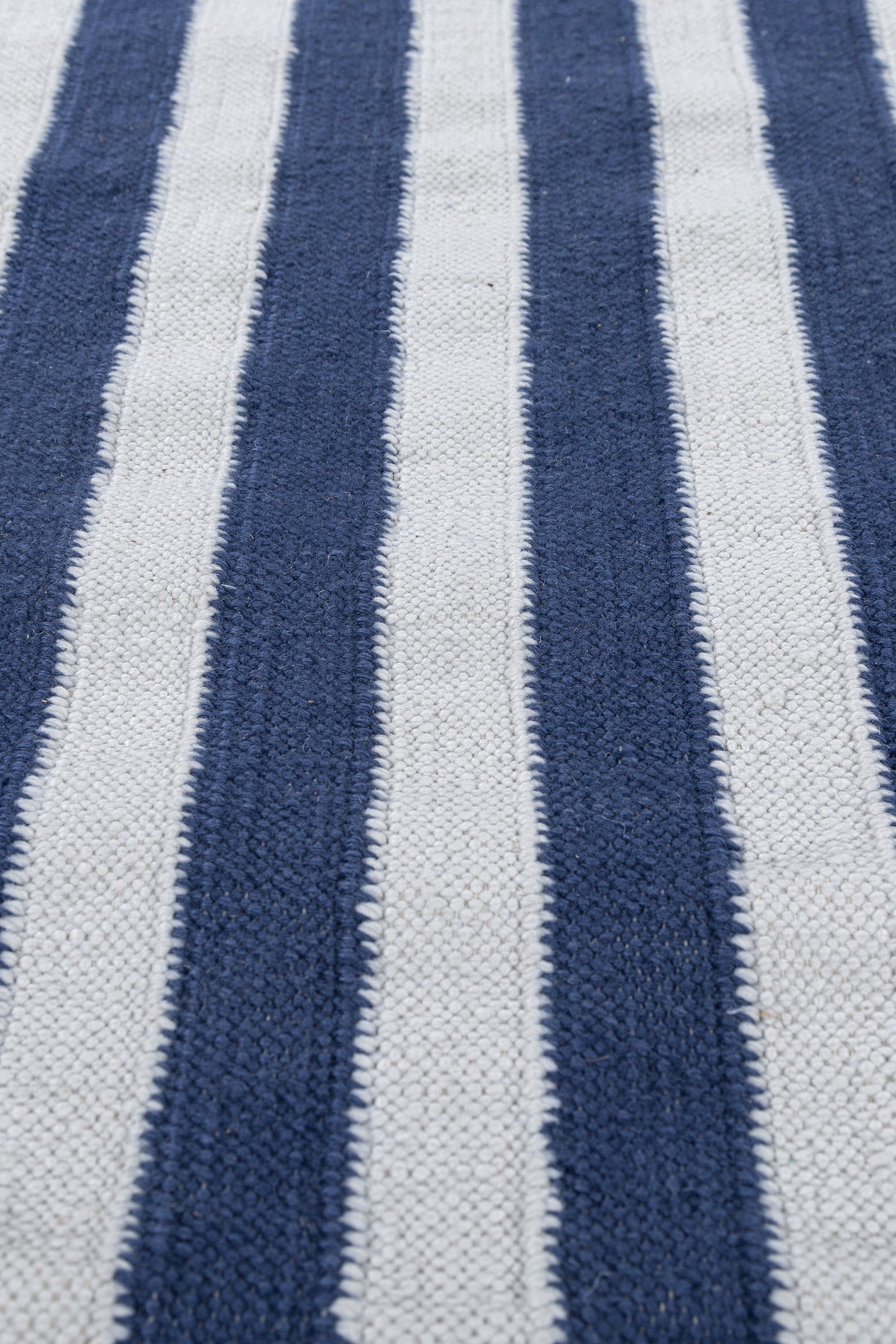 Jaipur Rugs Soft Striped 6X9 Feet Rug| Undyed White & Beige Hand Knotted Dhurrie Carpet For Living Room