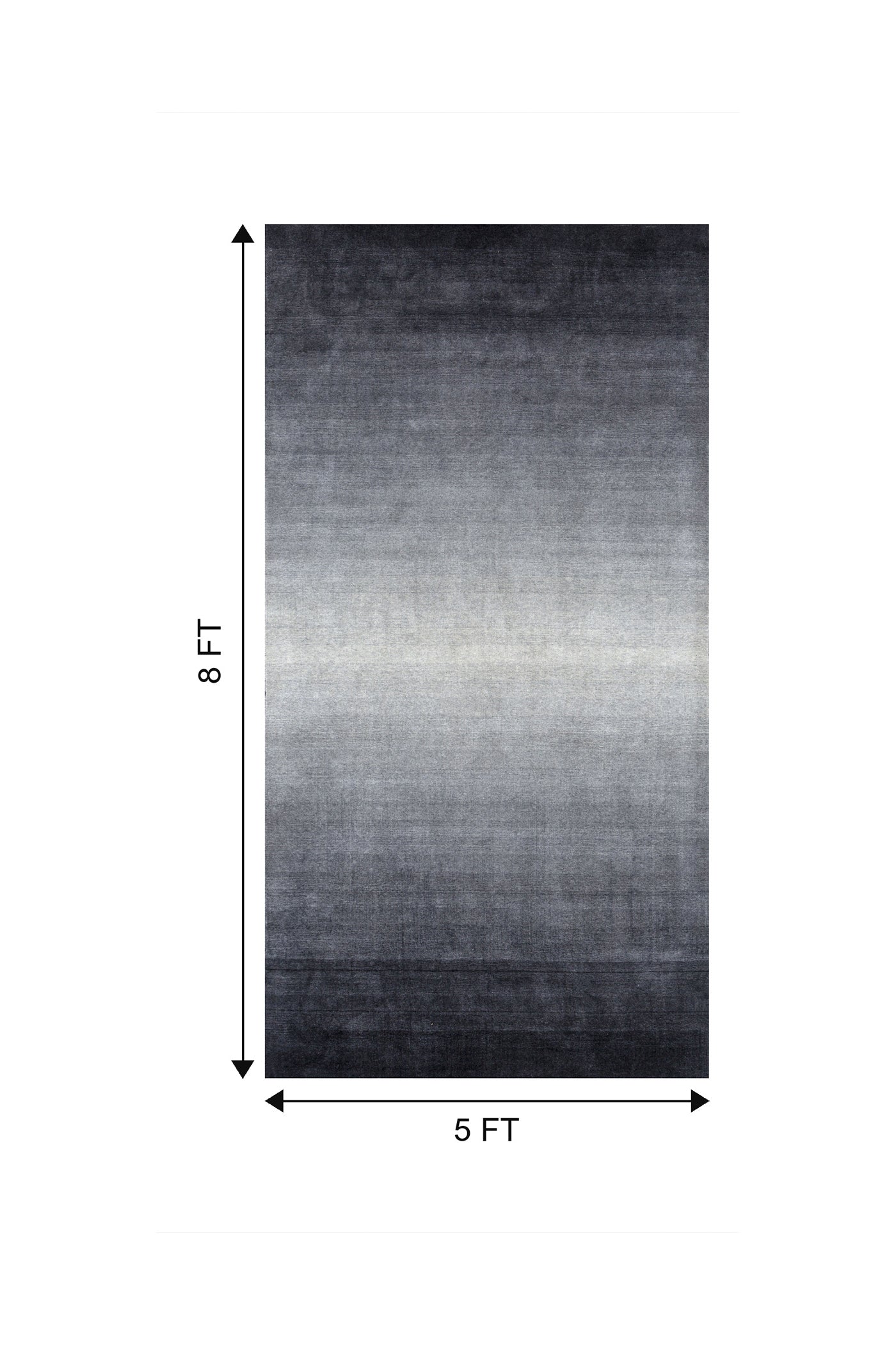 Jaipur Rugs Soft Abstract 5X8 Feet Rug| Ebony Slate & Charcoal Slate Handloom Rug Carpet For Living Room