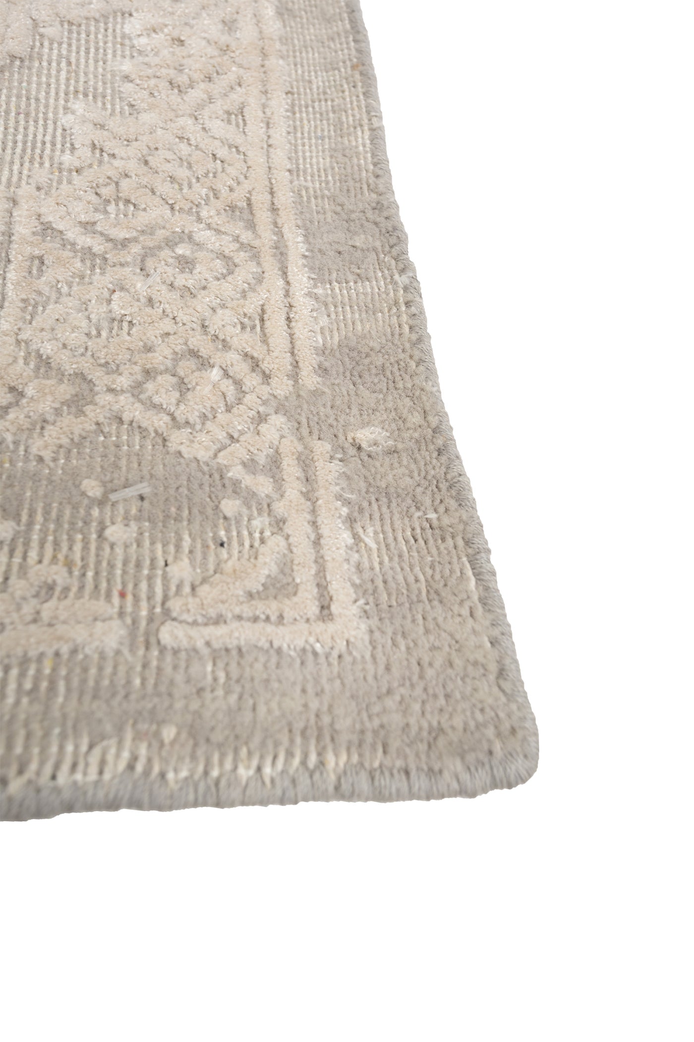 Jaipur Rugs Soft Oriental Motif 6X9 Feet Rug| Pearl Blue & Dark Ivory Handloom Rug Carpet For Living Room