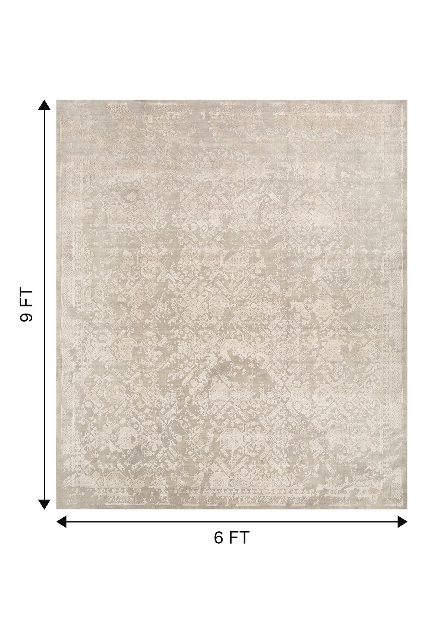 Jaipur Rugs Soft Solid 5X8 Feet Rug| Black Berry & Undyed White Handloom Rug Carpet For Living Room