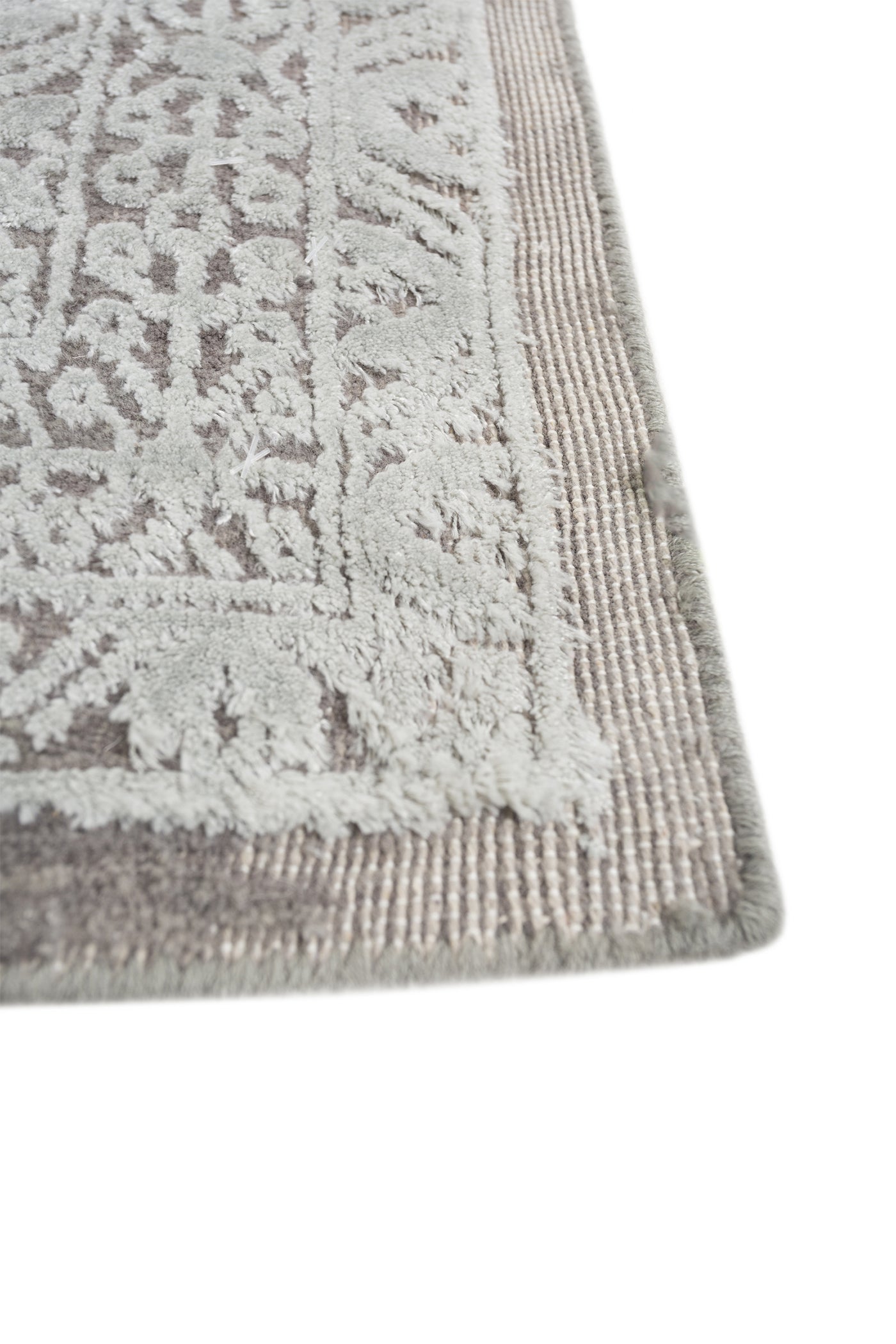 Jaipur Rugs Soft Oriental Motif 6X9 Feet Rug| Ashley Blue & Blue Haze Handloom Rug Carpet For Living Room