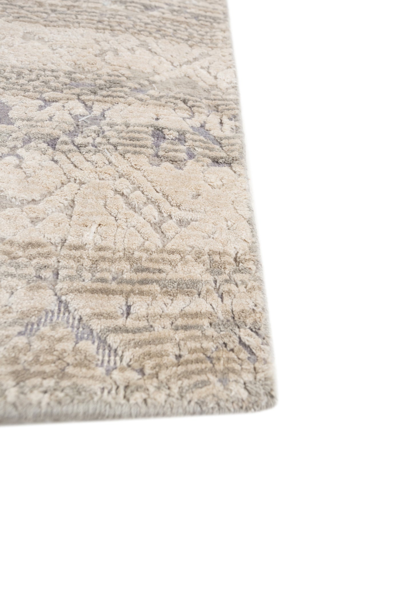 Jaipur Rugs Soft Oriental Motif 6X9 Feet Rug| Pearl Blue & Dark Ivory Handloom Rug Carpet For Living Room