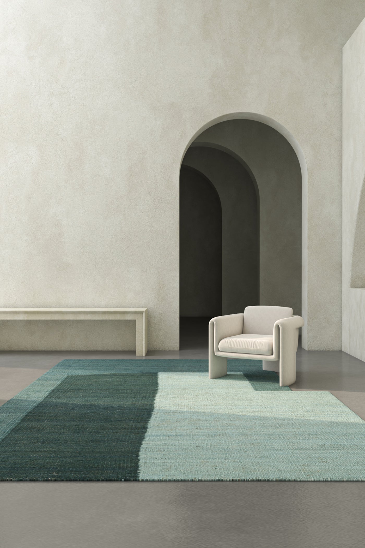 Jaipur Rugs Soft Geometric 5X8 Feet Rug| Light Turquoise & Green Blue Slate Hand Knotted Dhurrie Carpet For Living Room