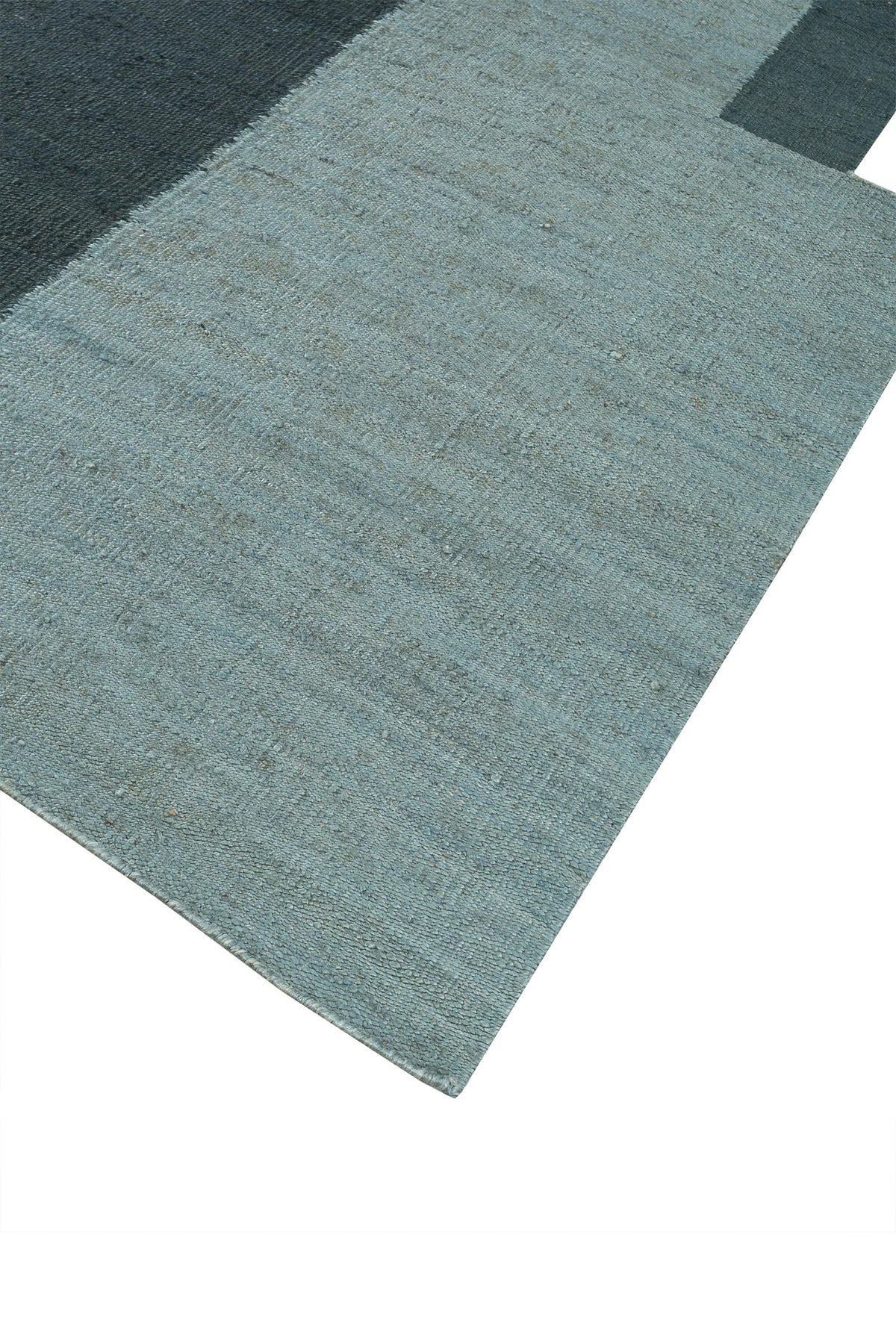 Jaipur Rugs Soft Geometric 6X9 Feet Rug| Light Turquoise & Green Blue Slate Hand Knotted Dhurrie Carpet For Living Room