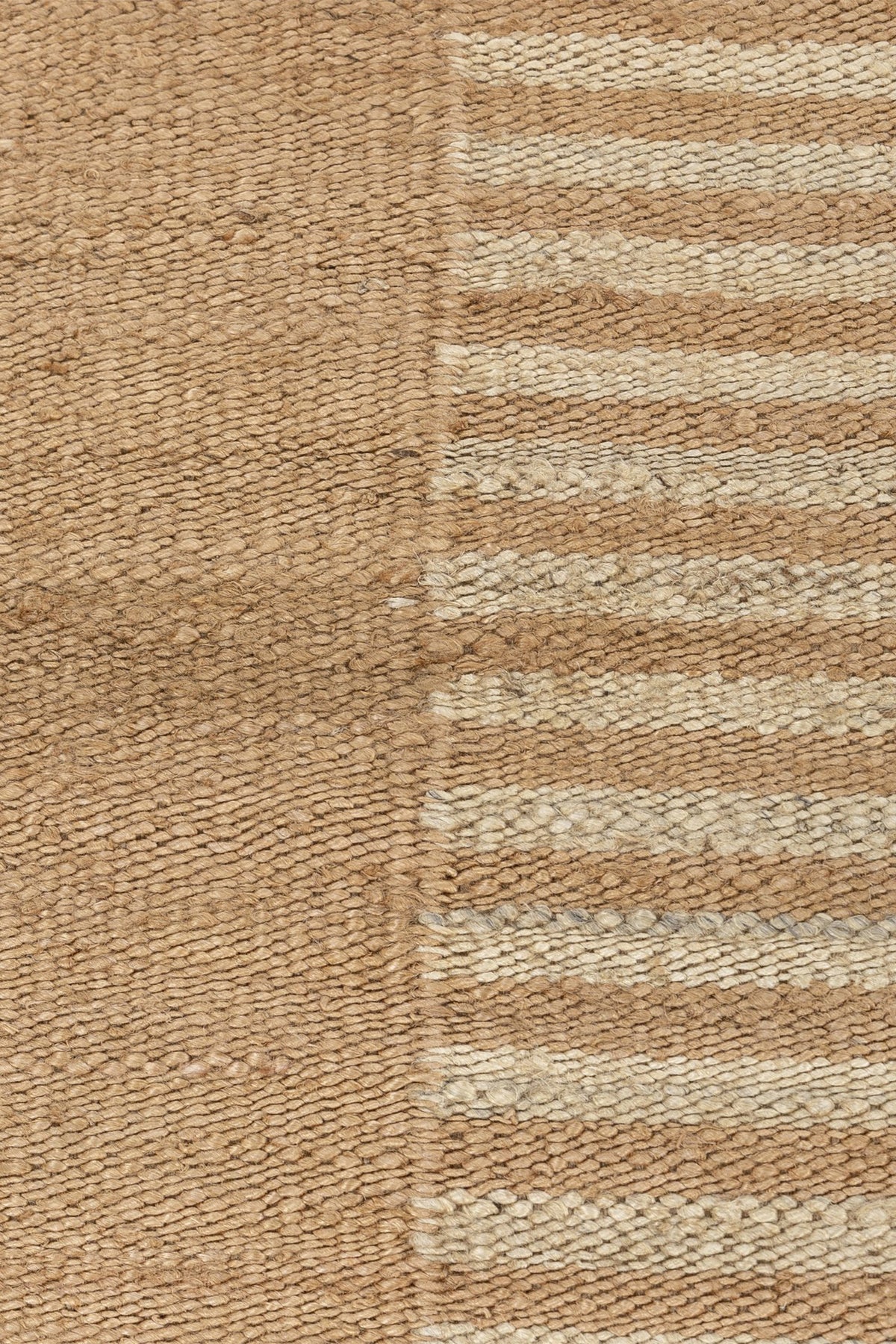 Jaipur Rugs Soft Geometric 6X9 Feet Rug| Mocha & Peach Hand Knotted Dhurrie Carpet For Living Room