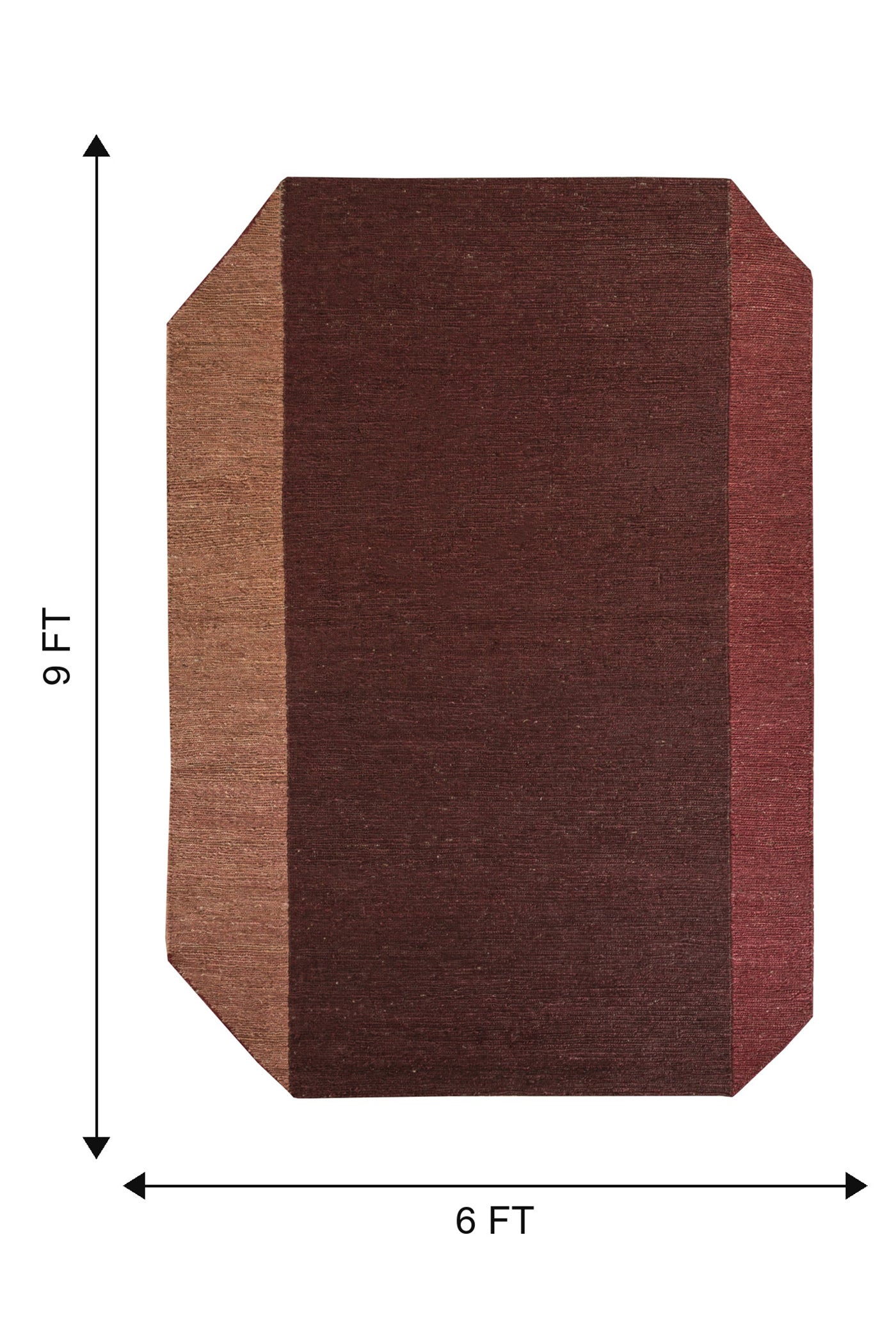 Jaipur Rugs Soft Geometric 6X9 Feet Rug| Tibetan Red & Autumn Leaf Hand Knotted Dhurrie Carpet For Living Room