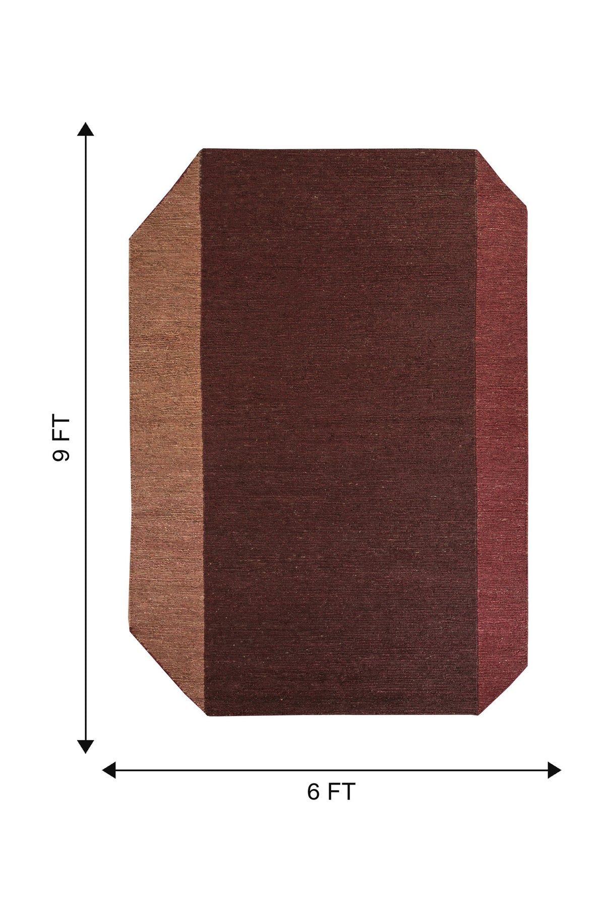 Jaipur Rugs Soft Geometric 6X9 Feet Rug| Tibetan Red & Autumn Leaf Hand Knotted Dhurrie Carpet For Living Room