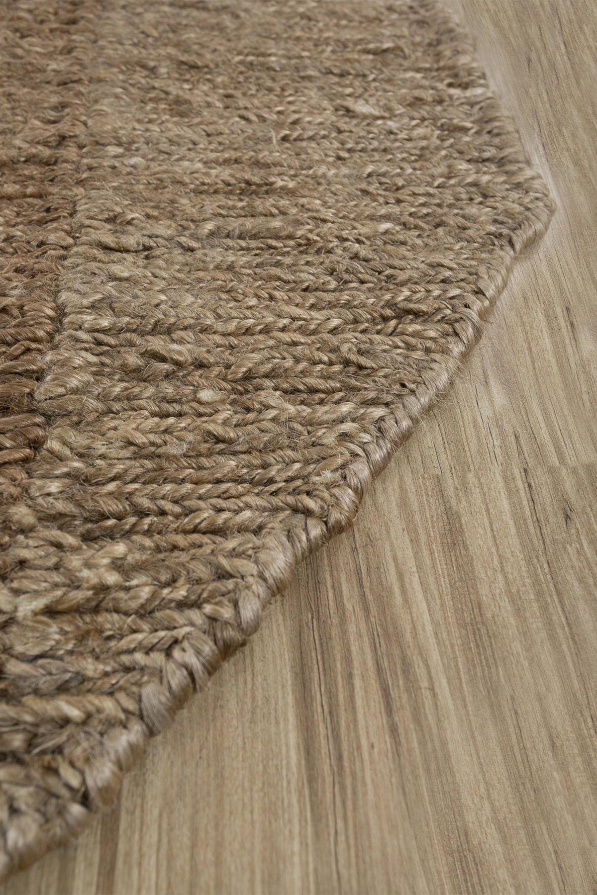 Jaipur Rugs Soft Geometric 6X9 Feet Rug| Mocha & Cloud White Hand Knotted Dhurrie Carpet For Living Room