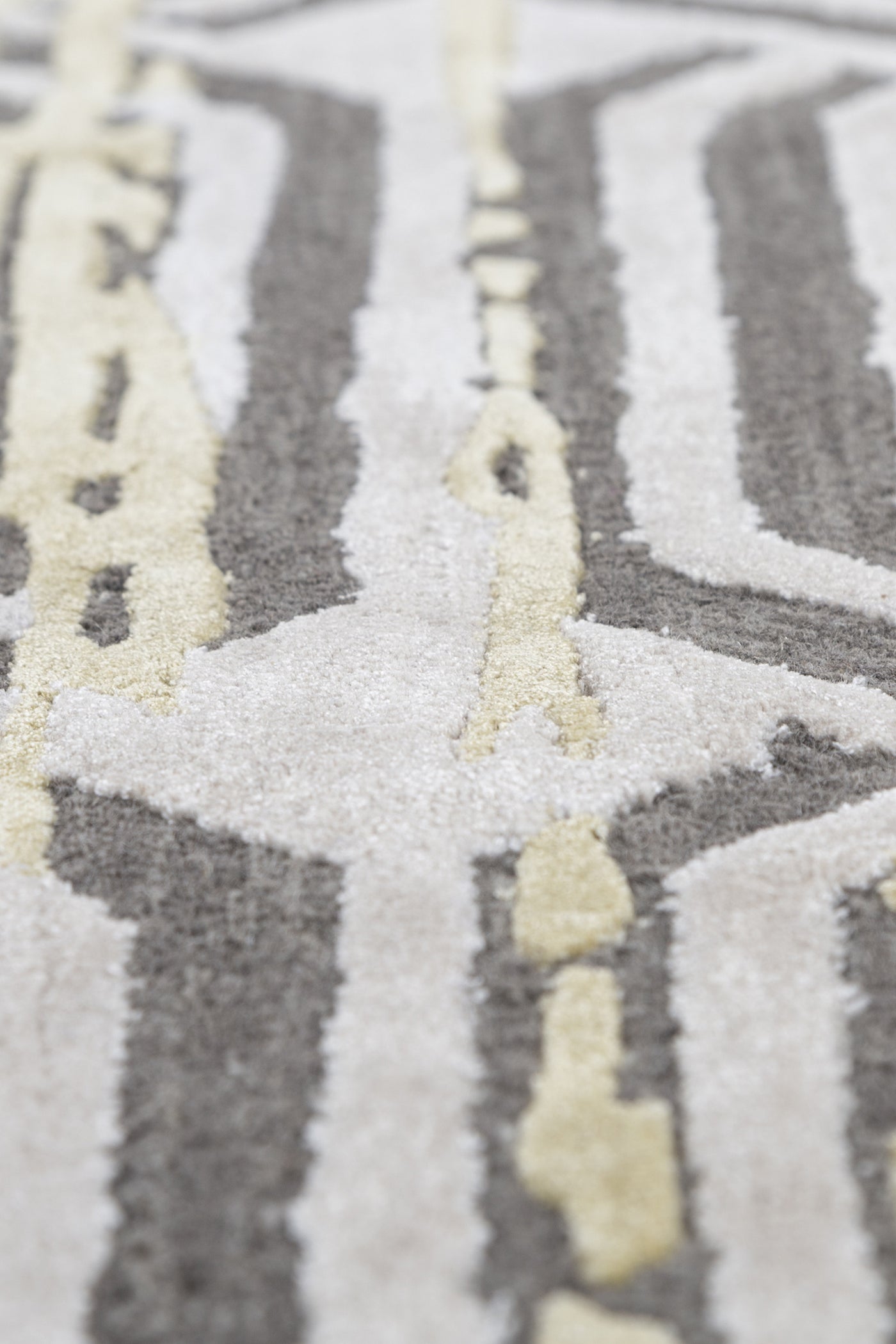 Jaipur Rugs Soft Abstract 5X8 Feet Rug| Fresh Lemonade & Liquorice Hand Tufted Rug Carpet For Living Room