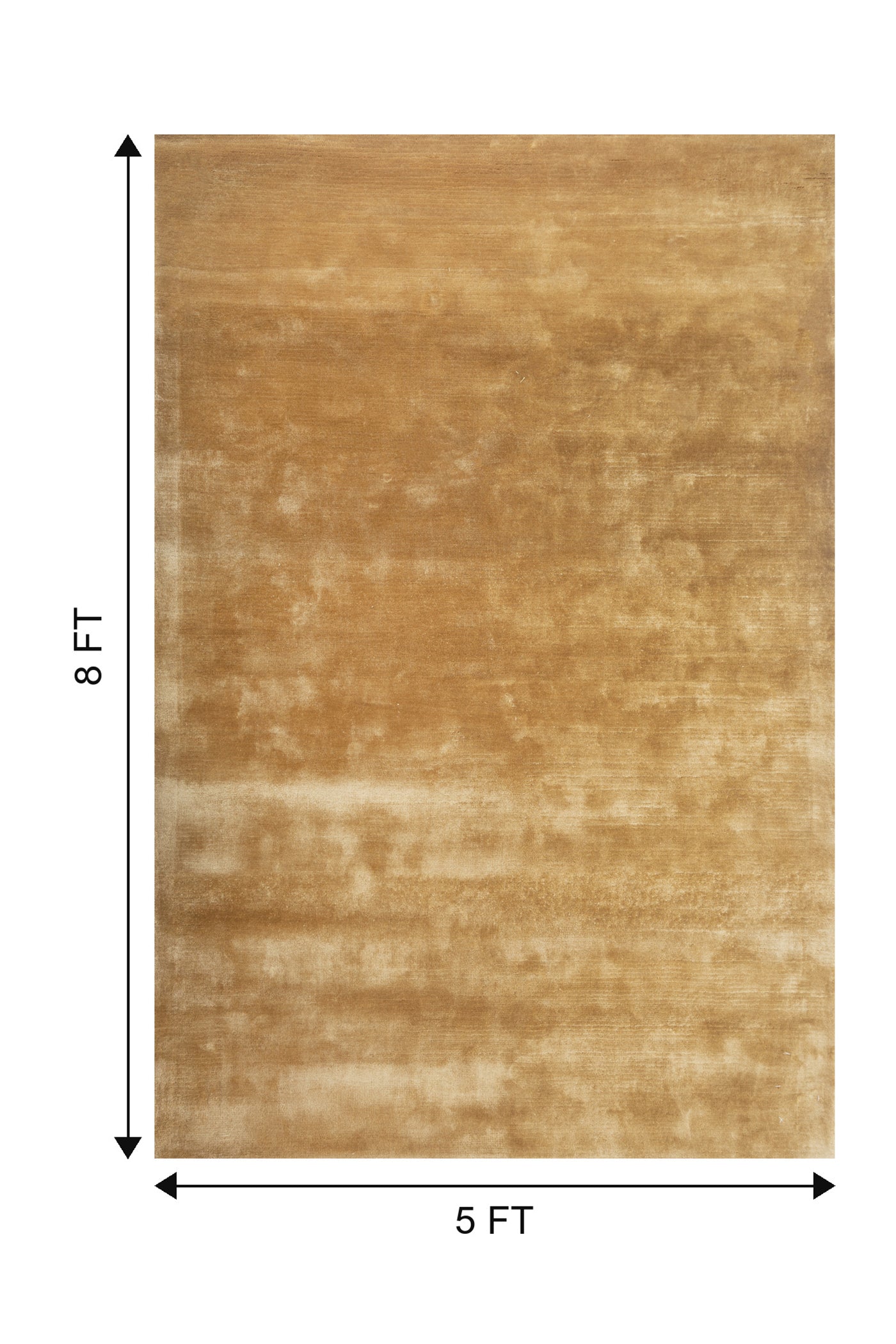 Jaipur Rugs Soft Abstract 5X8 Feet Rug| Turmeric Hand Tufted Rug Carpet For Living Room