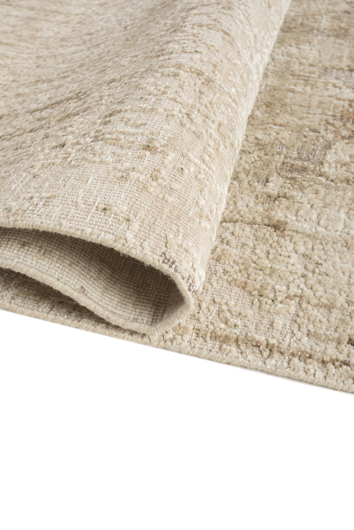 Jaipur Rugs Soft Abstract 5X8 Feet Rug| Beige trace Hand Knotted Rug Carpet For Living Room