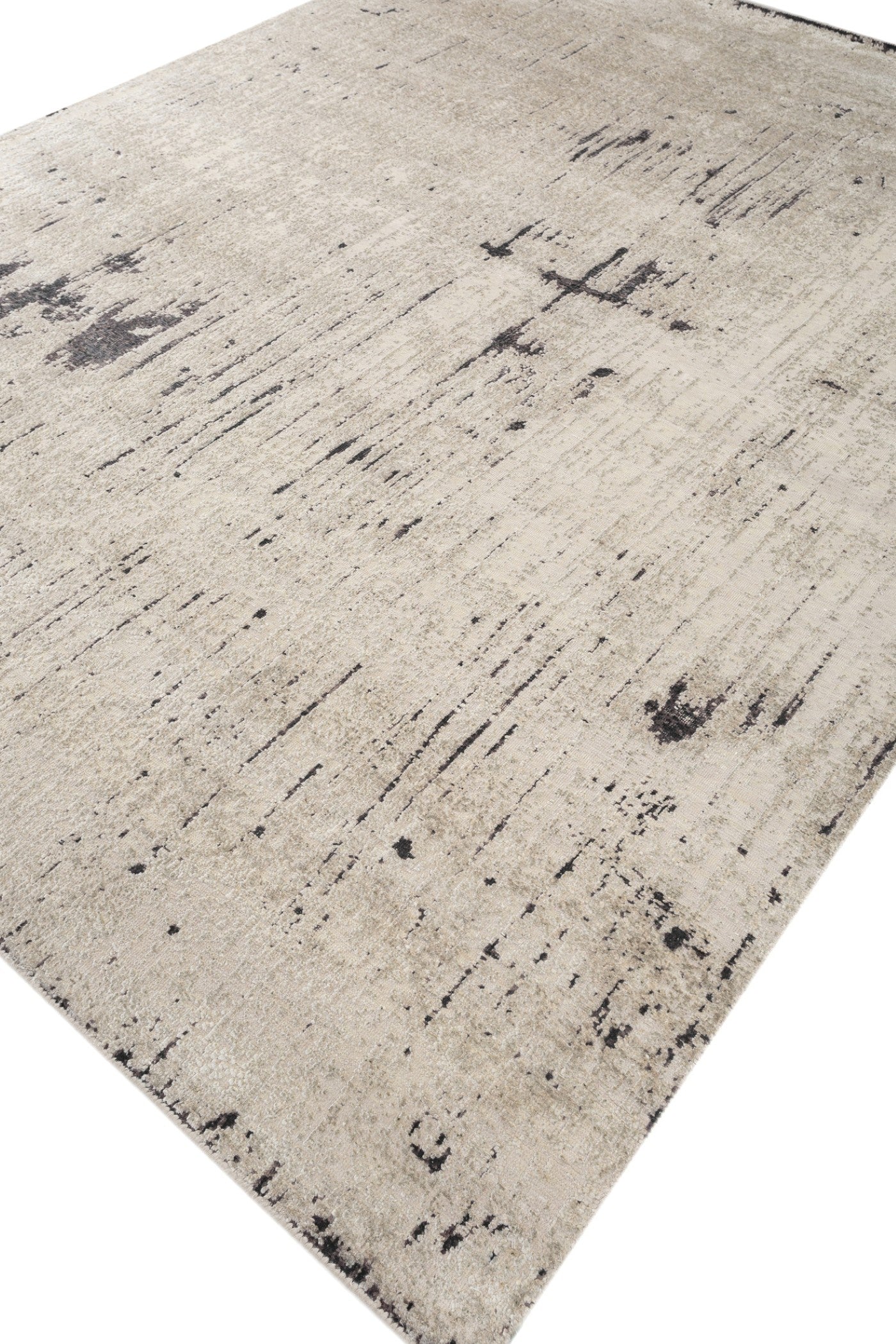 Jaipur Rugs Soft Abstract 5X8 Feet Rug| White Hand Knotted Rug Carpet For Living Room