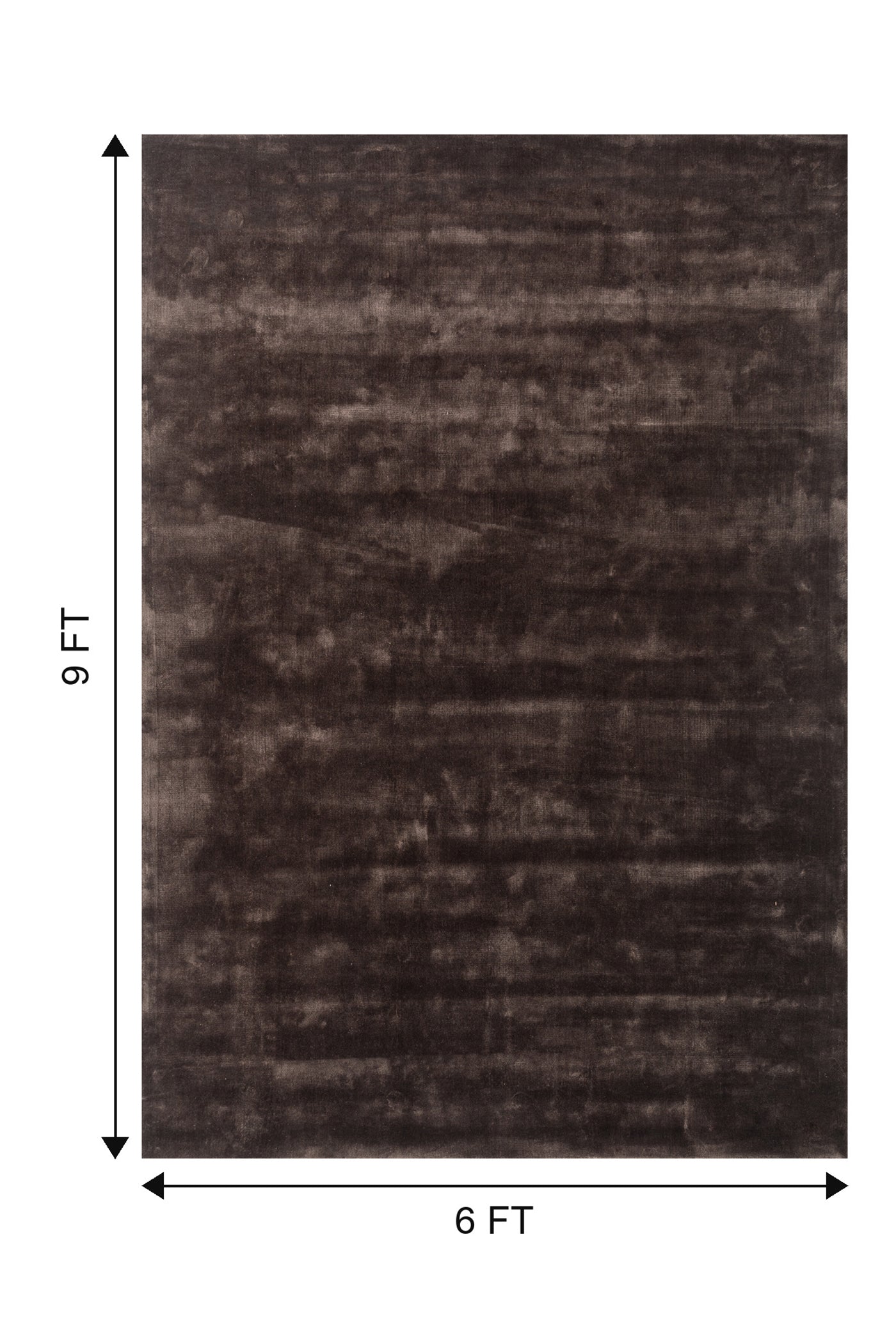 Jaipur Rugs Soft Abstract 6X9 Feet Rug| Dark Brown Hand Tufted Rug Carpet For Living Room