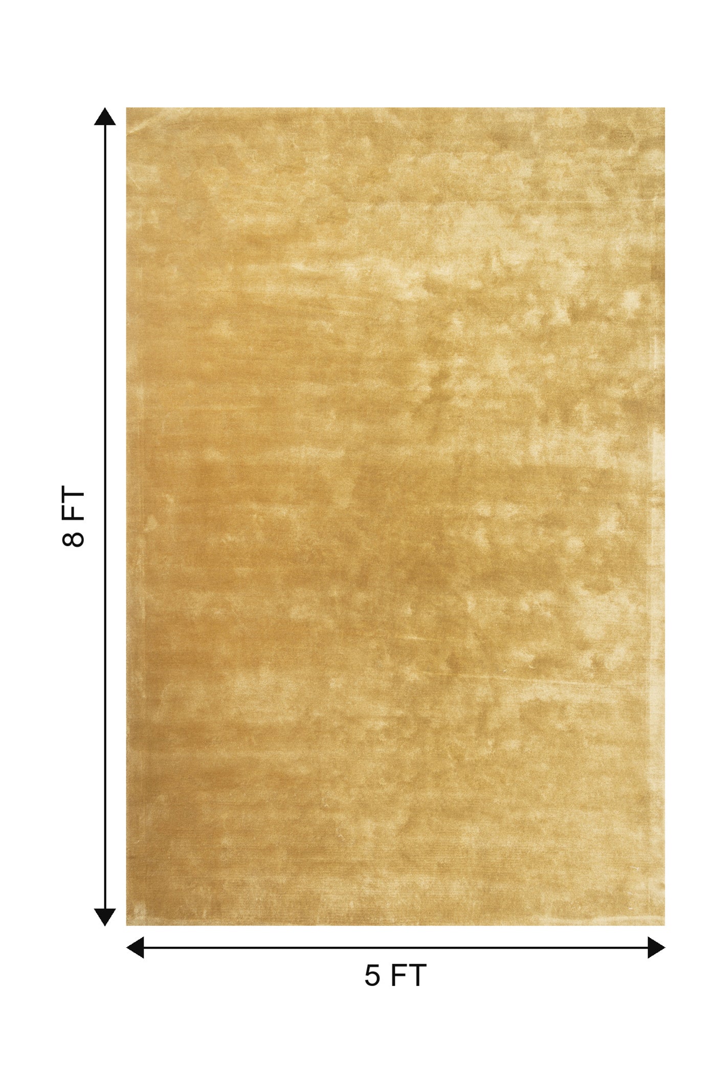 Jaipur Rugs Soft Abstract 5X8 Feet Rug| Golden Apricot Hand Tufted Rug Carpet For Living Room