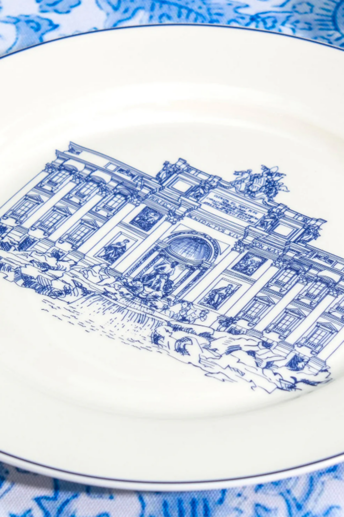 Roma Azzura Dinner Set Porcelain Blue Dinner set