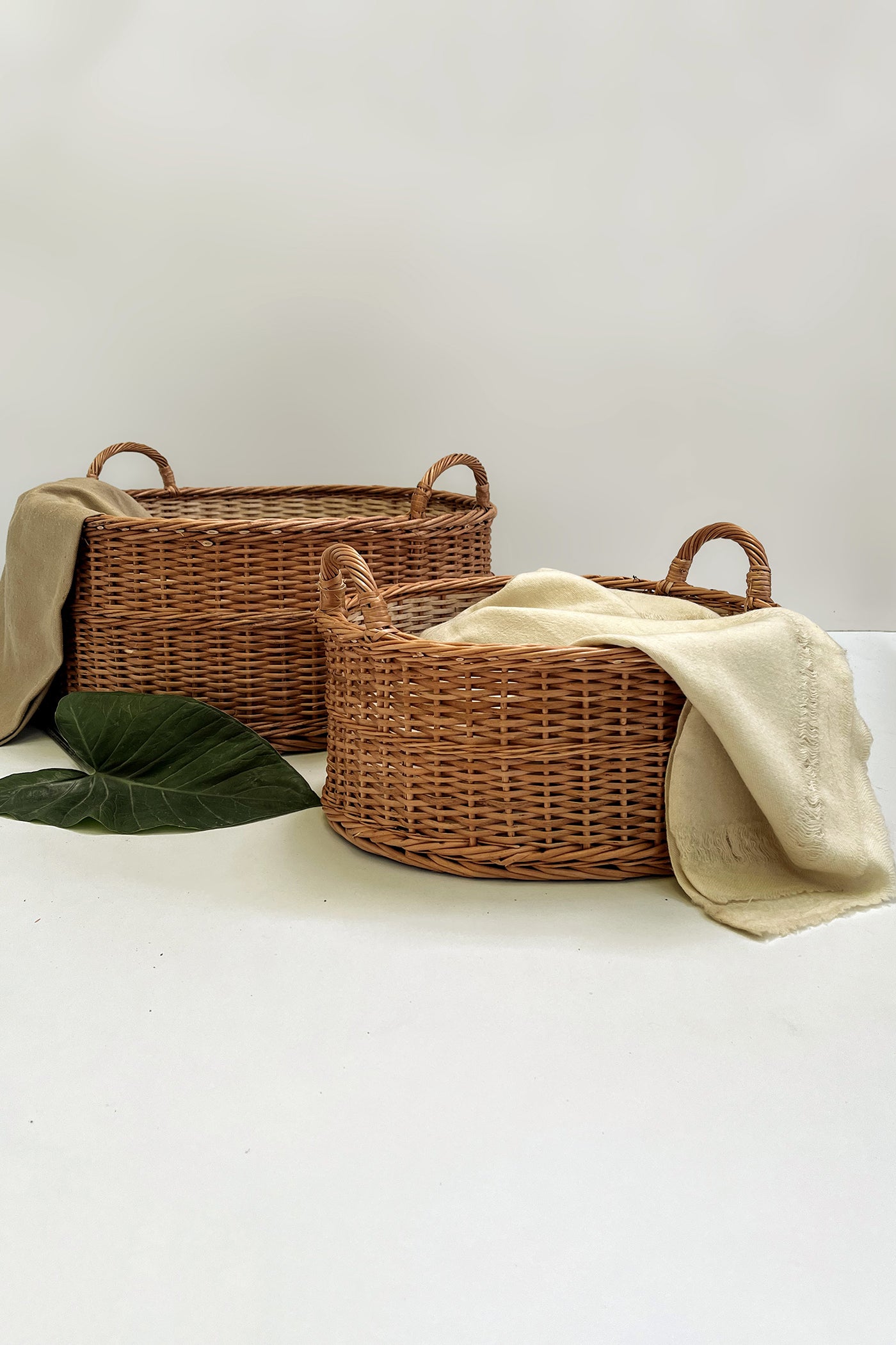 Mianzi Peony Basket (Medium)