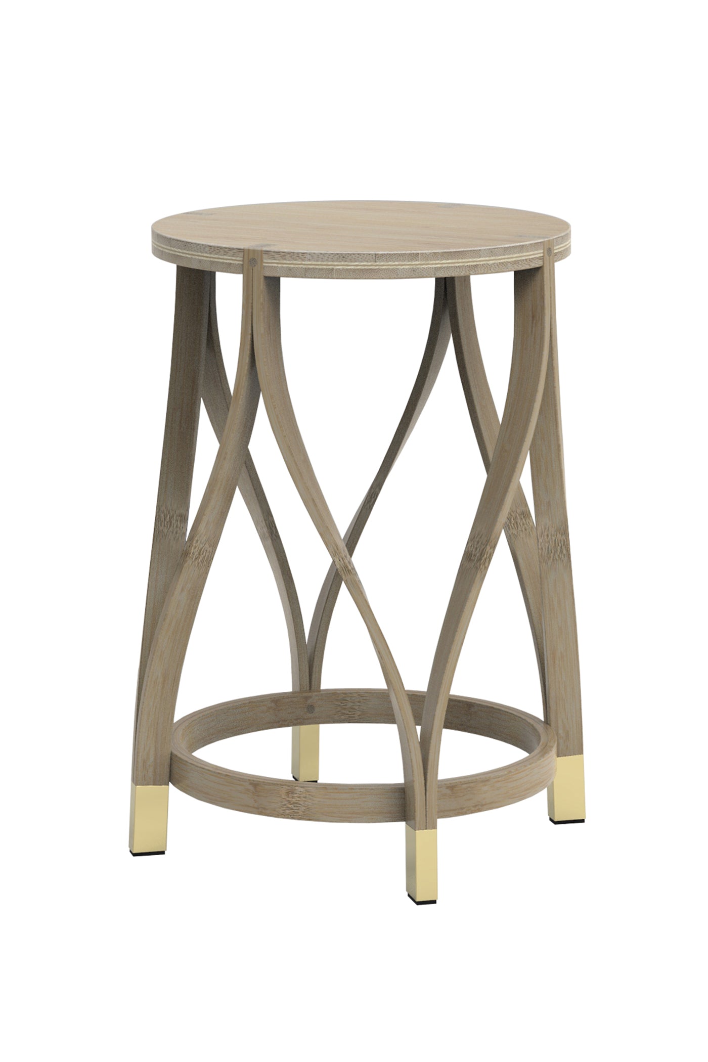 Mianzi Bamboo Lotus Stool (Large)