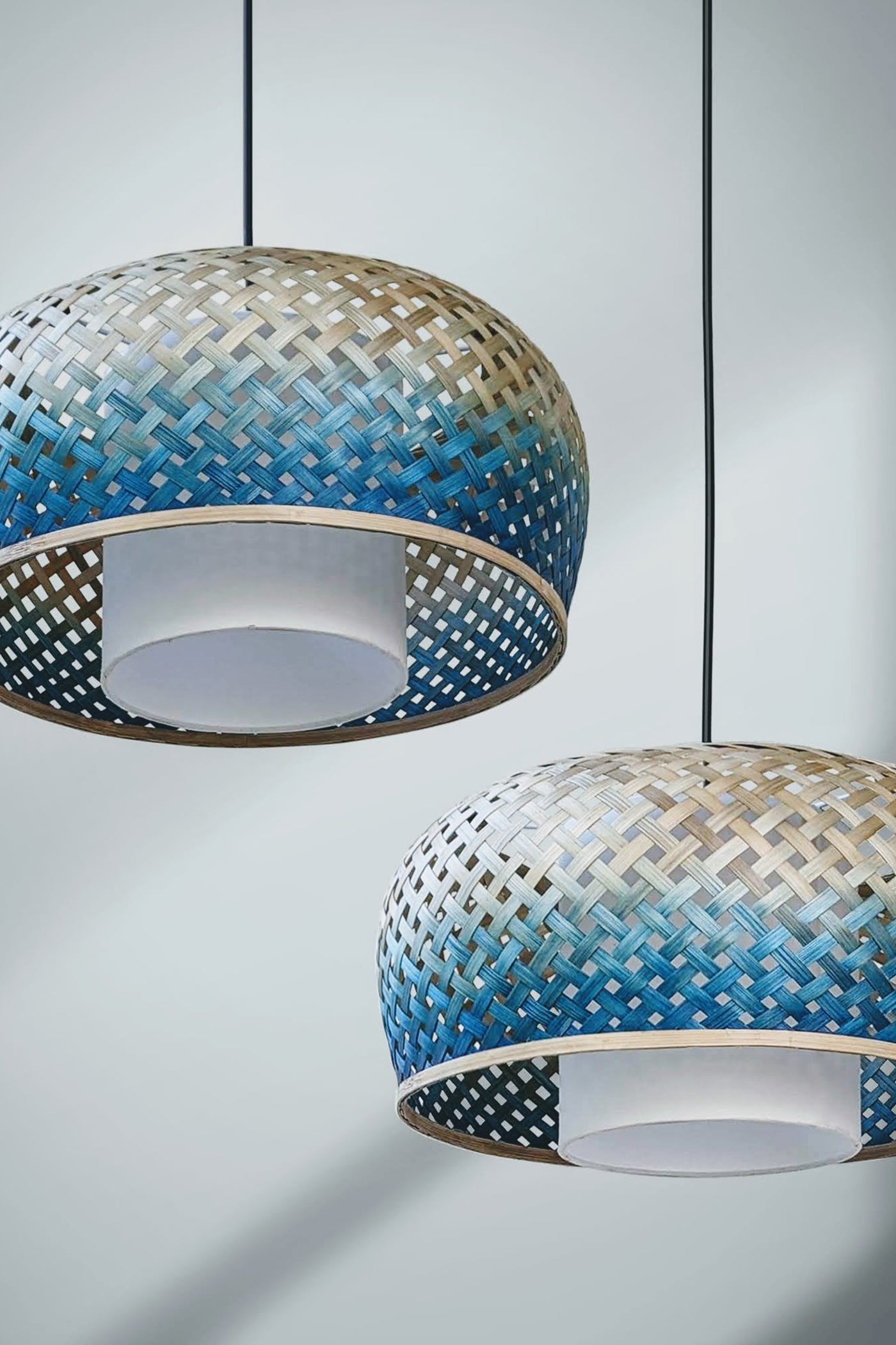 Mianzi Bamboo Tulip Pendant Lamp