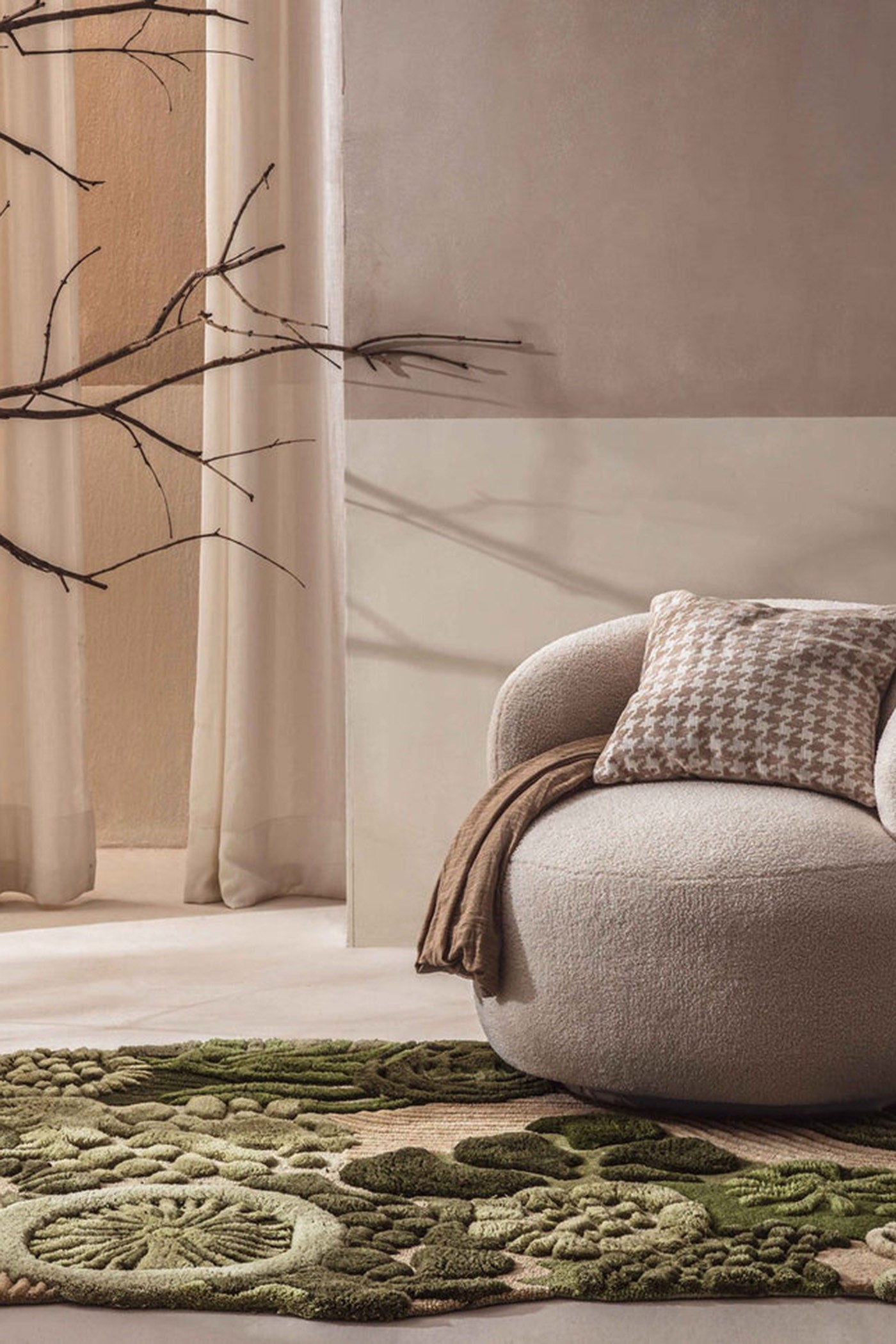 Velvet moss Rug