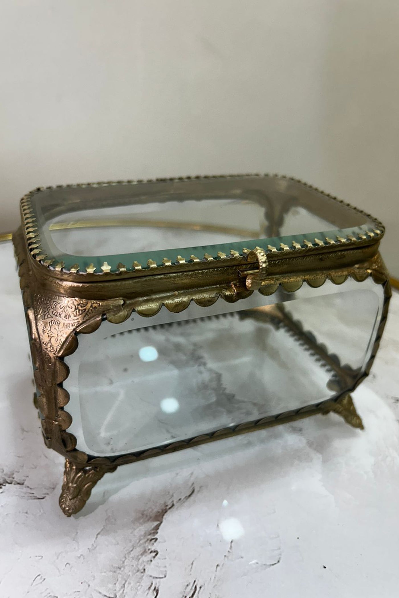 Antique Brass Box