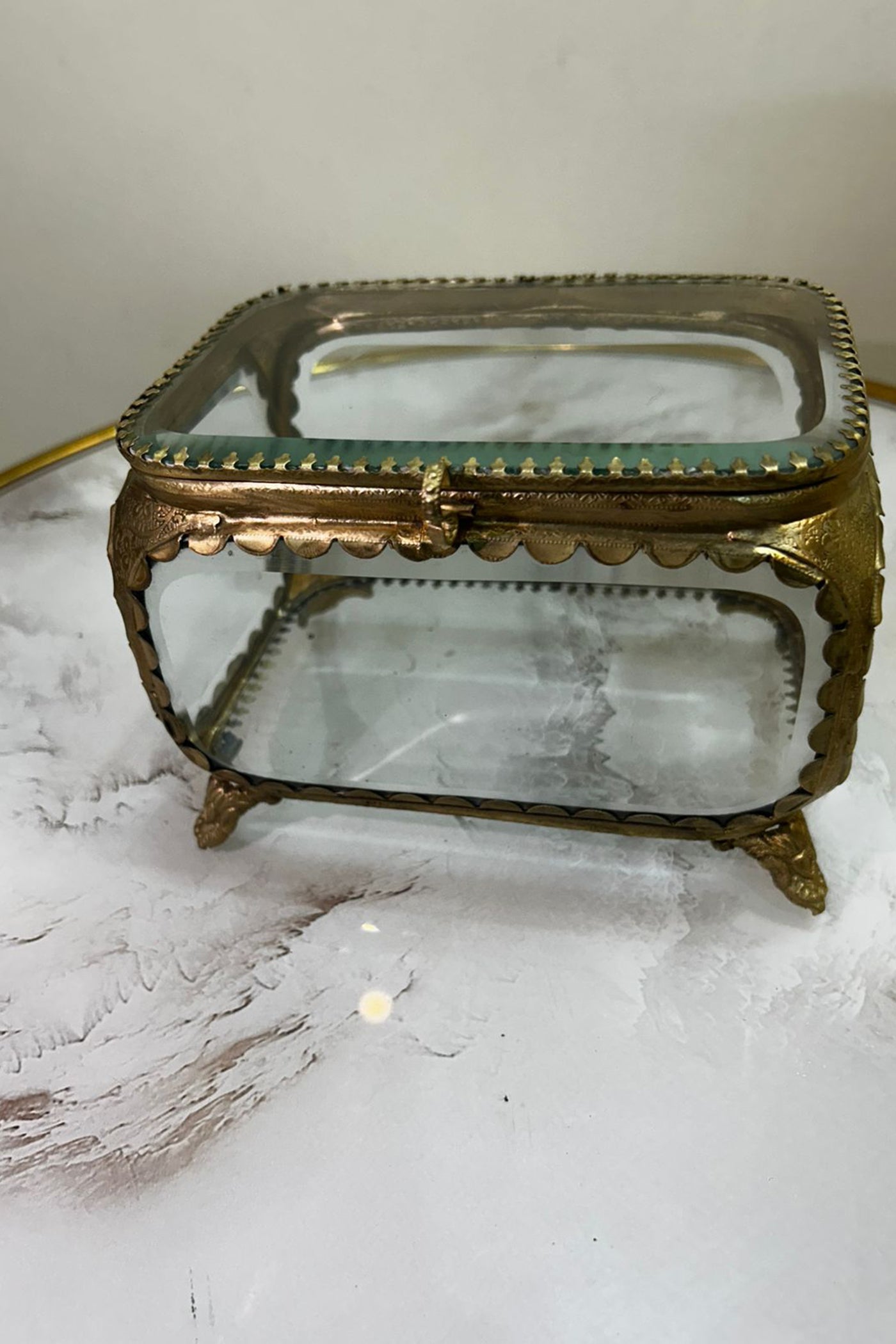Antique Brass Box