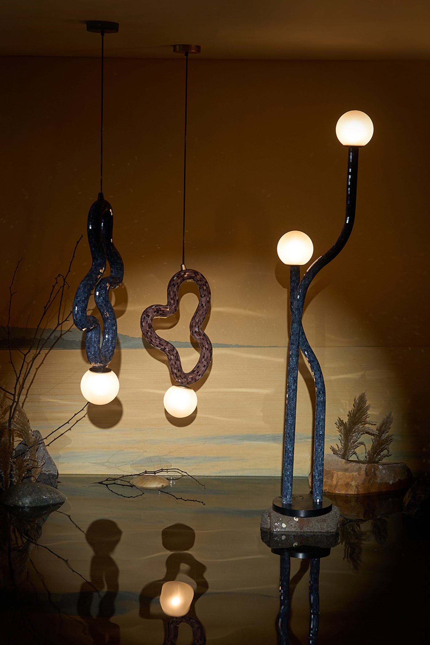 Reva Three Loop Hanging Lamp