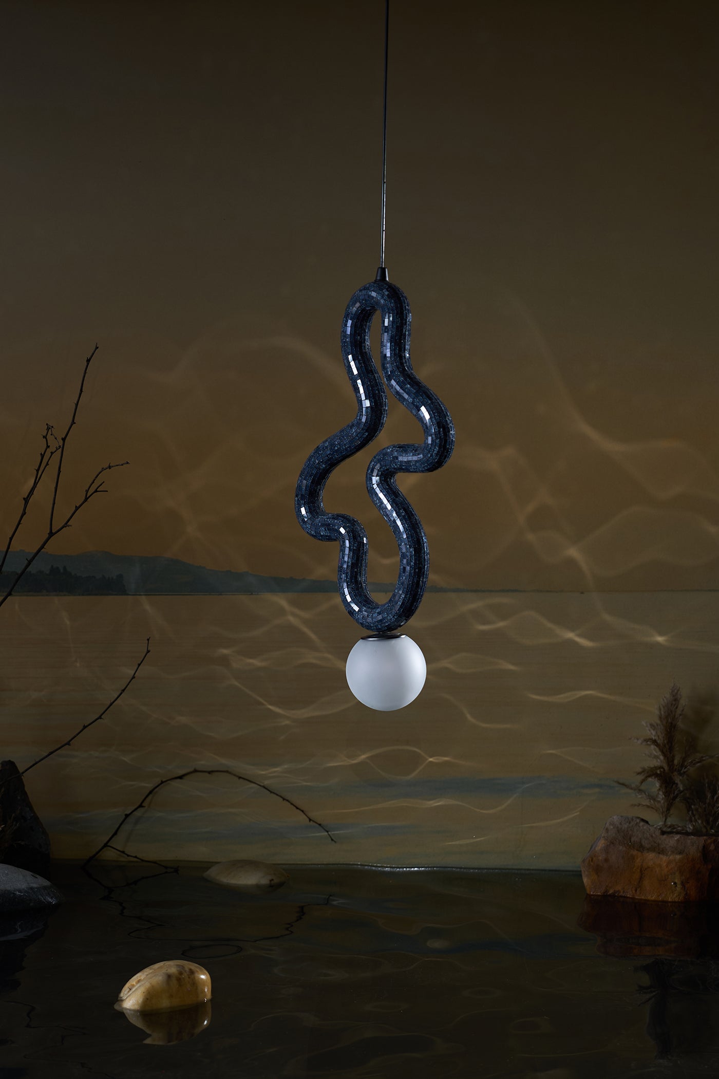 Reva Four Loop Hanging Lamp