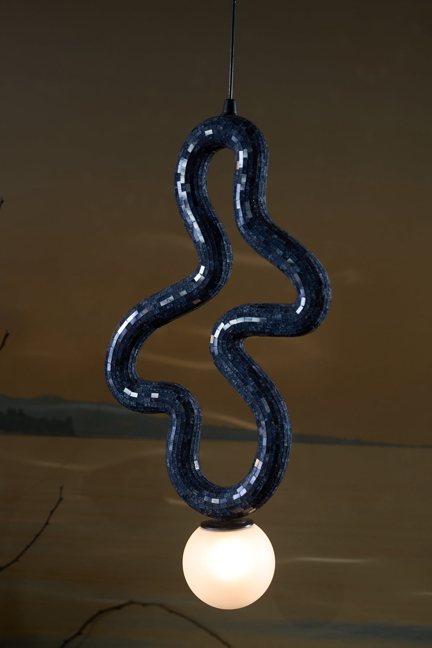 Reva Four Loop Hanging Lamp