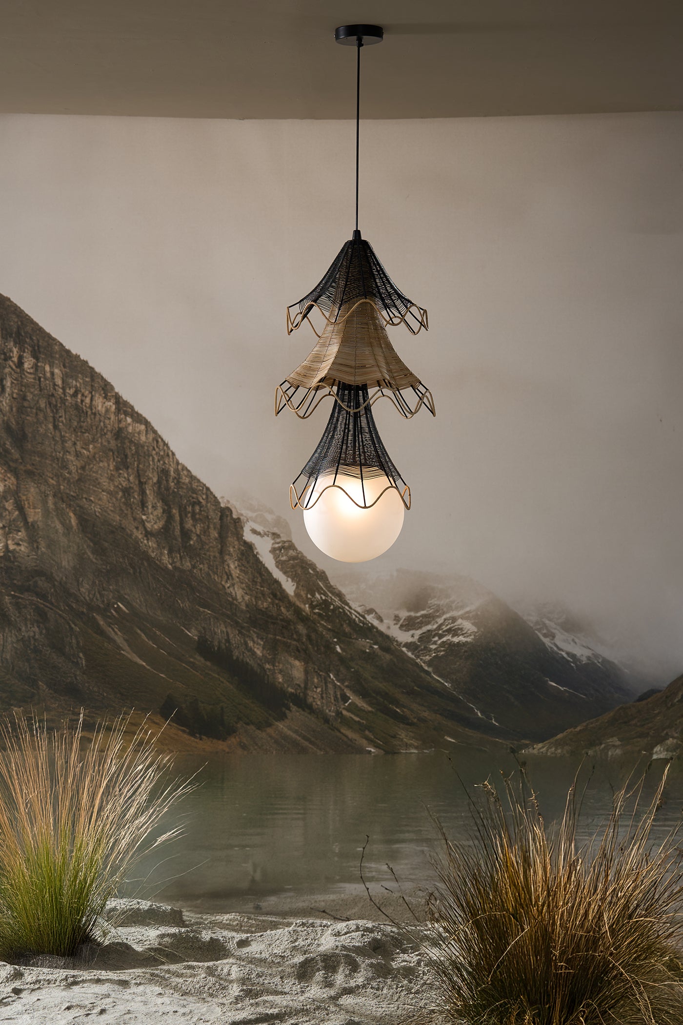Lehar Cluster of 3 
Hanging Lamp