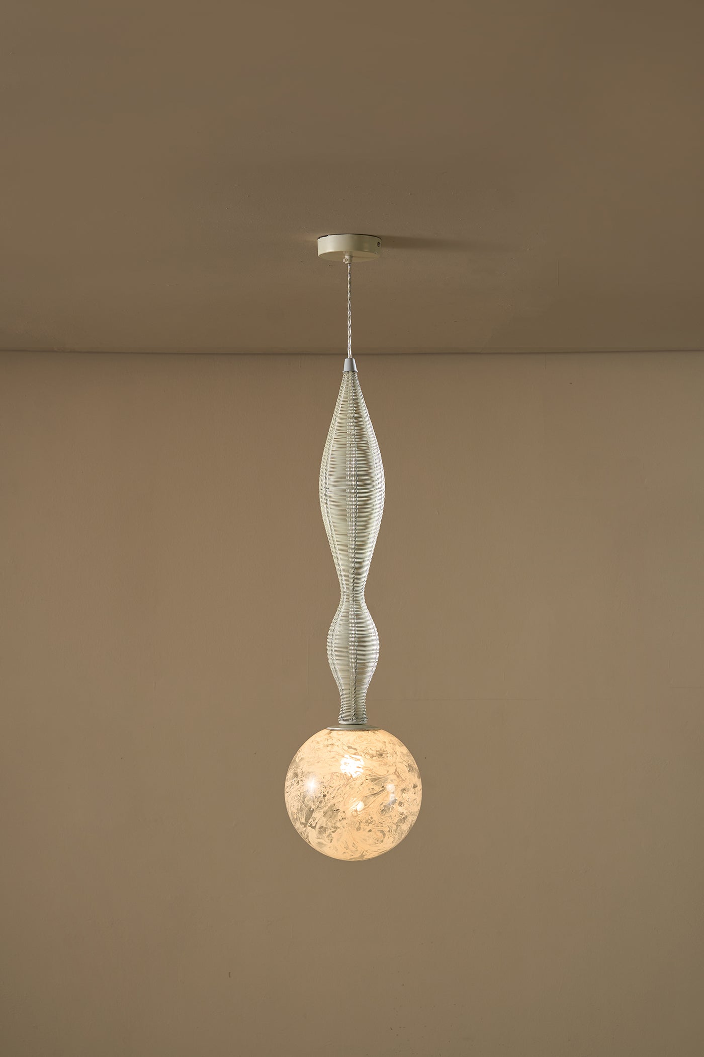 Dawn Small White Hanging Lamp