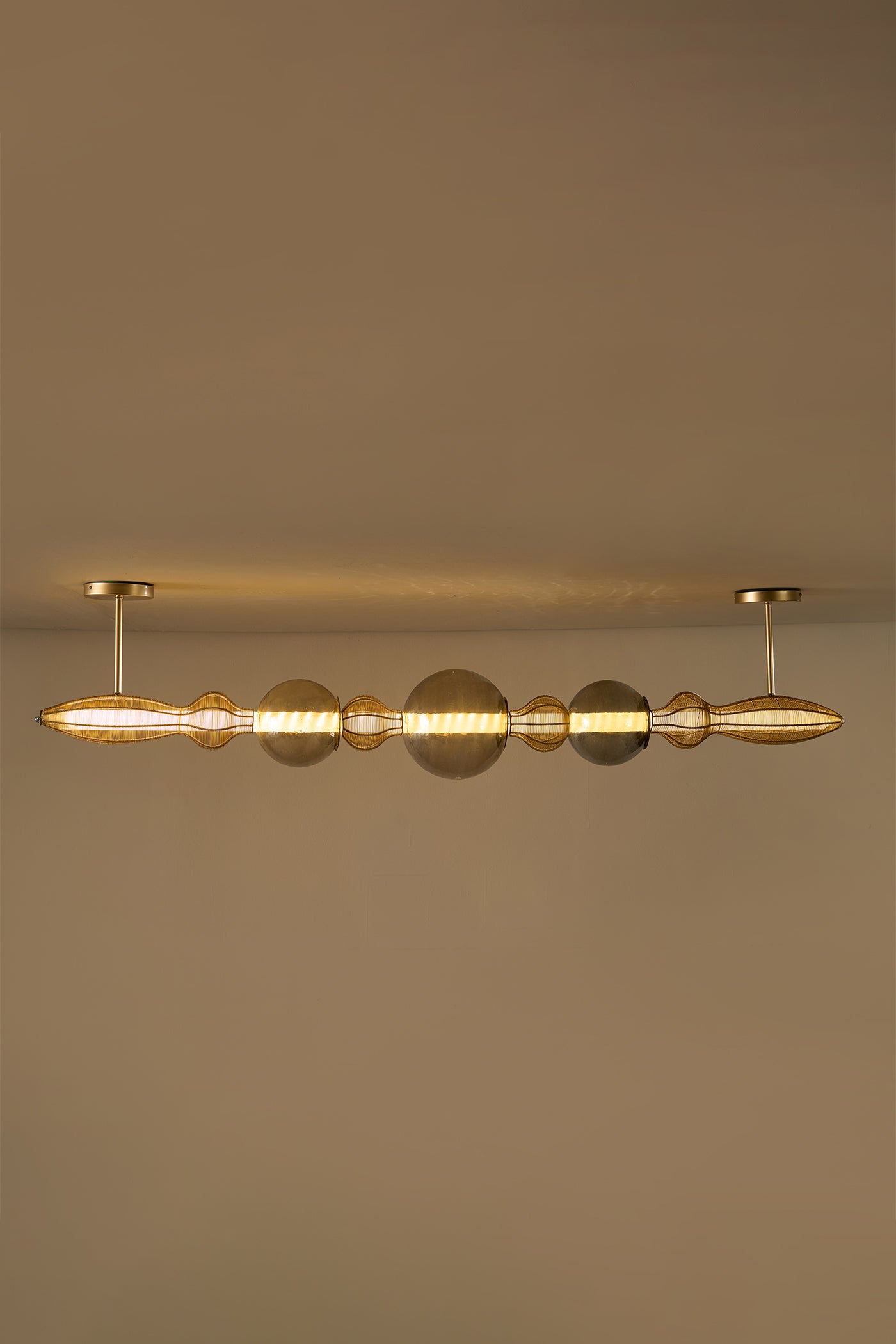 Dawn Gold Horizontal Chandelier