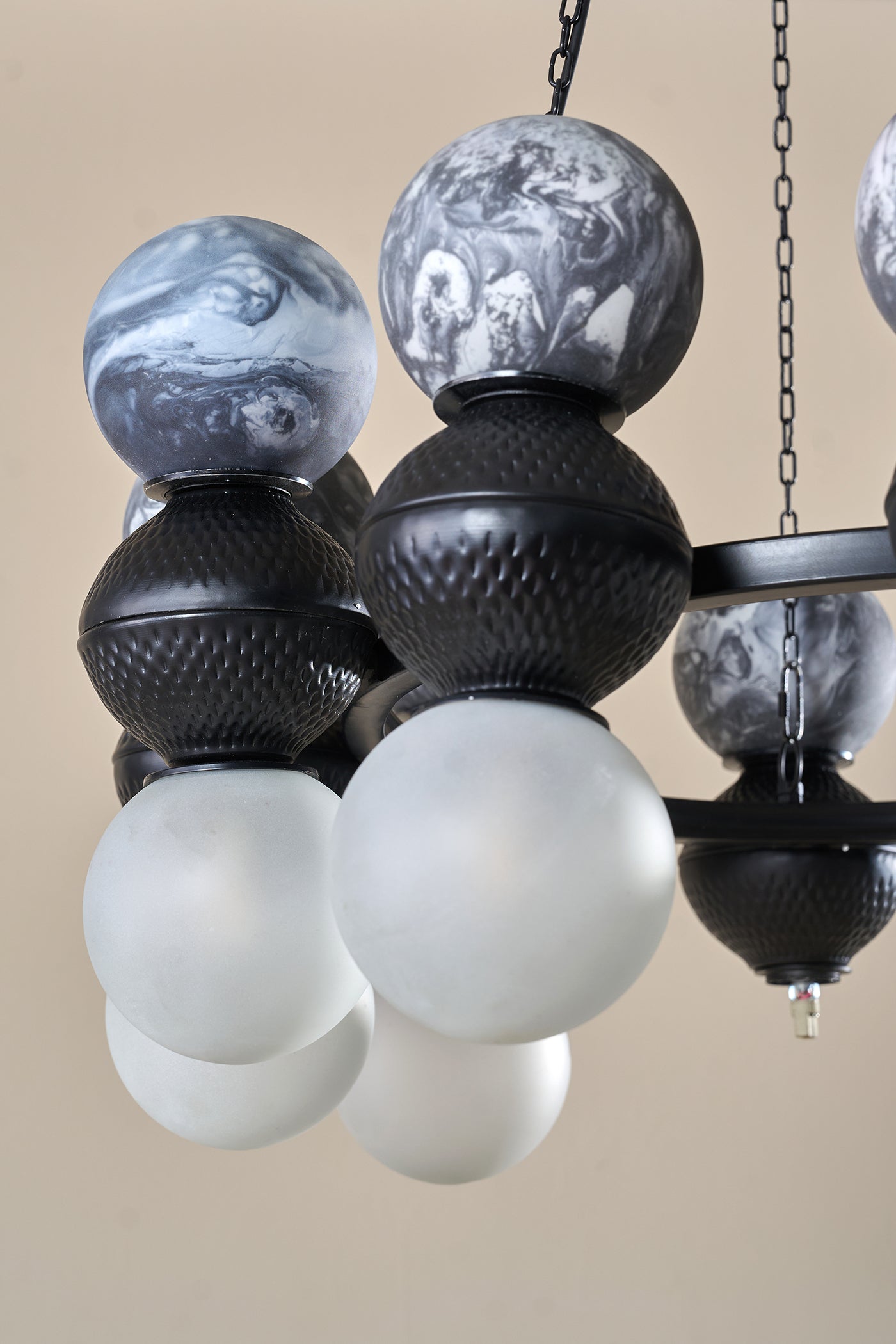 Lagori Black Marble Painting Chandelier