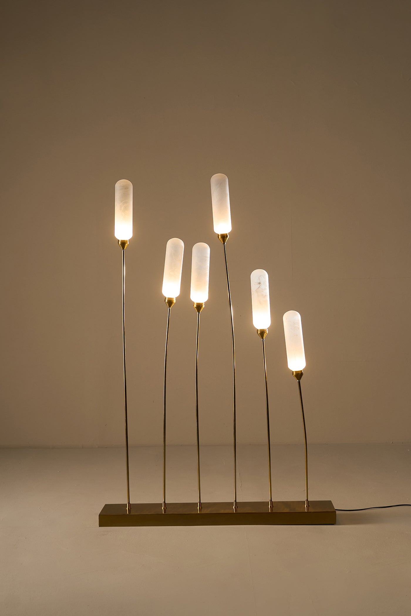 Kinara Outdoor
Floor Lamp
Gold and White